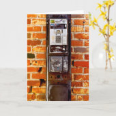 Cool aufgegebene Payphone Karte (Gelbe Blume)