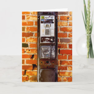 Cool aufgegebene Payphone Karte
