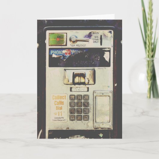Cool aufgegebene Payphone Karte (Vorderseite)