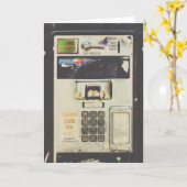 Cool aufgegebene Payphone Karte (Gelbe Blume)