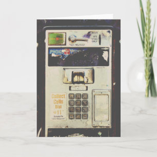 Cool aufgegebene Payphone Karte