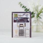 Cool aufgegebene Payphone Postkarte (Stehend Vorderseite)