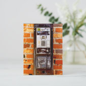Cool aufgegebene Payphone Postkarte (Stehend Vorderseite)