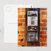Cool aufgegebene Payphone Postkarte (Vorne/Hinten)