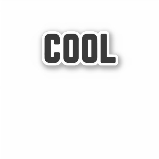 Cool Aufkleber (Vorderseite)