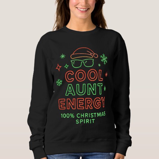 Cool Aunt Energy Christmas Shirt – Holiday (Vorderseite)