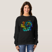 Cool Auntie Club Retro Tie Dye Groovy Sweatshirt (Vorne ganz)