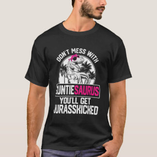 Cool Auntiesaurus Dinosaur T Rex Niedlich Mutterta T-Shirt