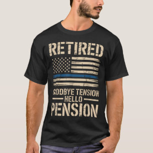 Cool Aus dem Dienst geschiedener Polizeibeamter im T-Shirt