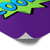 Cool! Ausdruck des Comic "Fresh Pop Art" Poster (Ecke)