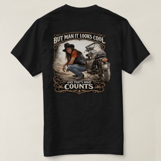Cool Aussehen zählt T-Shirt (Design Rückseite)