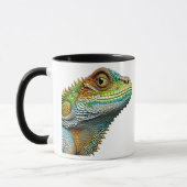 Cool aussehende Lizard AI Art Tasse (Links)