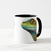 Cool aussehende Lizard AI Art Tasse (VorderseiteRechts)
