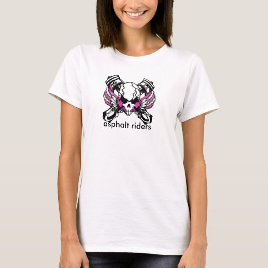 cool aussehender Tee mit phantastischer Schädelgra (Vorderseite)