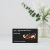Cool Auto Broker Business Cards Visitenkarte (Stehend Vorderseite)