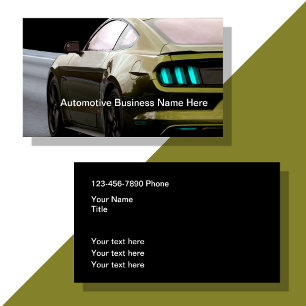 Cool Automotive Car Care Visitenkarte