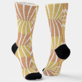 Cool Autumn Colors Pattern Socken (Gewinkelt)