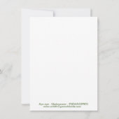 Cool AYE-AYE - Primat - Lemur - Madagaskar - Party Einladung (Rückseite)