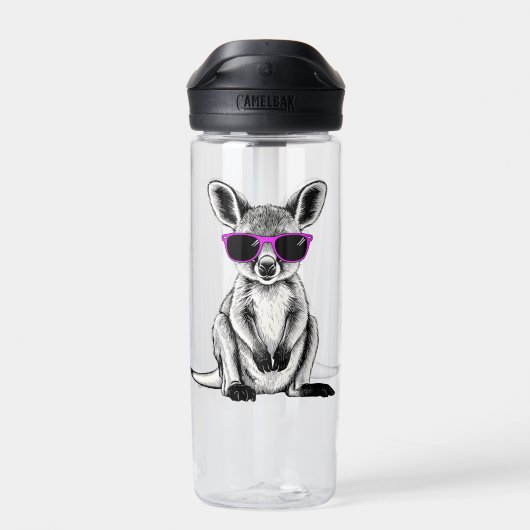 Cool Baby Kangaroo Joey Trinkflasche (Rückseite)