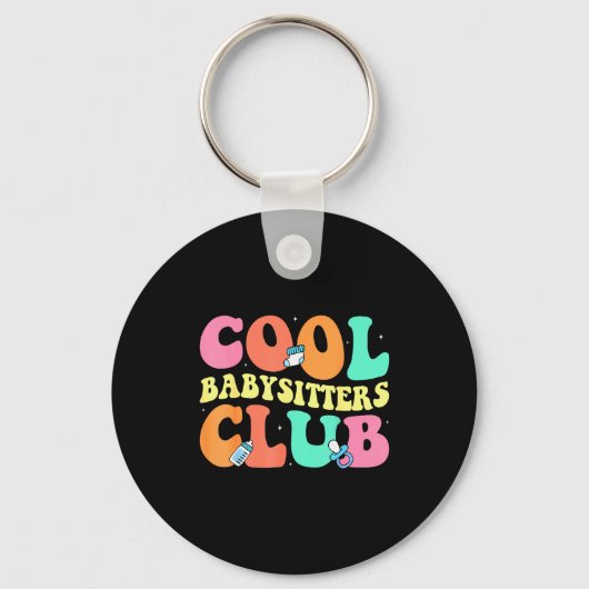 Cool Babysitters Club - Groovy Design Babysitter B Schlüsselanhänger (Vorderseite)