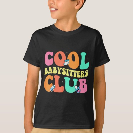 Cool Babysitters Club - Groovy Design Babysitter B T-Shirt (Vorderseite)