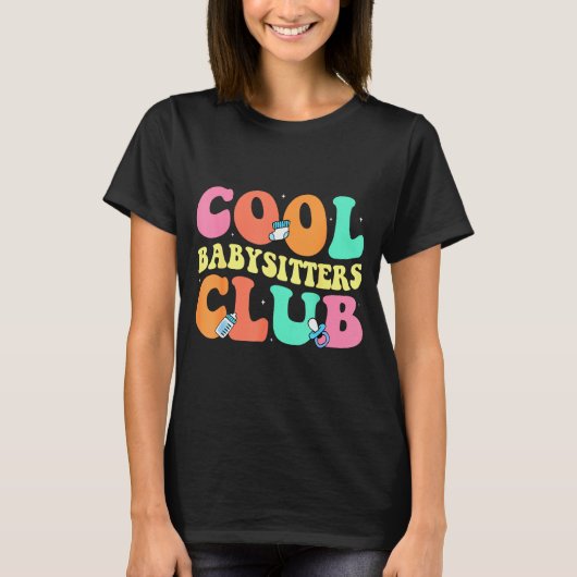 Cool Babysitters Club - Groovy Design Babysitter B T-Shirt (Vorderseite)