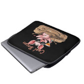 "Cool Bacon" Ferkel in Sonnenbrille Laptopschutzhülle (Vorne Knopf)