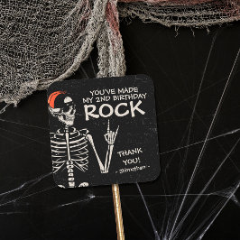 Cool Bad Two - Das KnochenHalloween 2. Party zum G Quadratischer Aufkleber