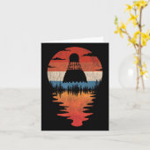 Cool Badminton Retro Vintag Sunset Style Karte (Gelbe Blume)