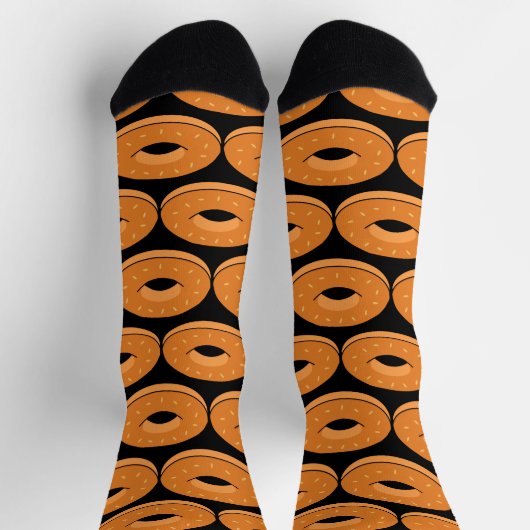 Cool Bagels Pattern Socken (Oben)