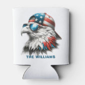 Cool Bald Adler 4. Juli Dosenkühler (Rückseite)