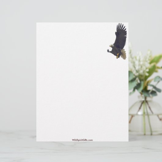 Cool Bald Eagle Wildlife Collection Briefkopf (Stehend Vorderseite)