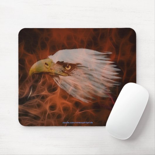 Cool Bald Eagle Wildlife Collection Mousepad (Mit Mouse)