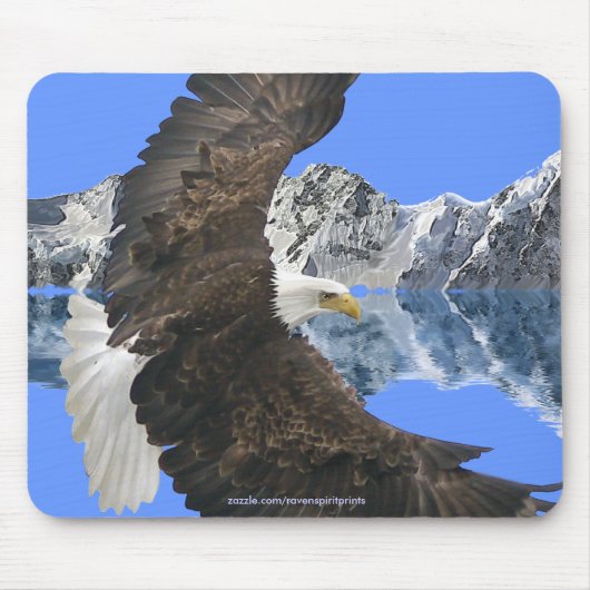 Cool Bald Eagle Wildlife Collection Mousepad (Vorne)