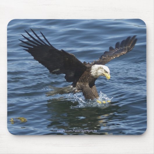 Cool Bald Eagle Wildlife Collection Mousepad (Vorne)