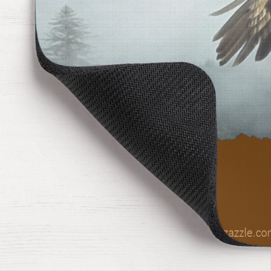 Cool Bald Eagle Wildlife Collection Mousepad (Ecke)