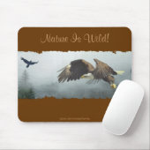 Cool Bald Eagle Wildlife Collection Mousepad (Mit Mouse)