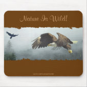 Cool Bald Eagle Wildlife Collection Mousepad (Vorne)
