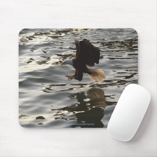 Cool Bald Eagle Wildlife Collection Mousepad (Mit Mouse)