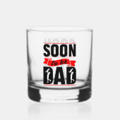 Cool bald Vater Wortkunst Whiskyglas (Vorderseite)