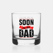 Cool bald Vater Wortkunst Whiskyglas (Rückseite)