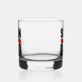 Cool bald Vater Wortkunst Whiskyglas (Links)