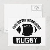 Cool Ball-Sportdesigns Postkarte (Vorne/Hinten)