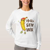 Cool Banana Hallo Sommer Funny Tropical Frucht T-Shirt (Vorderseite)