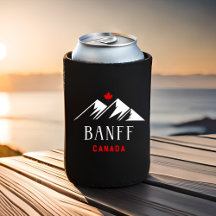 Cool Banff Canada Mountains Maple Leaf Dunkle Farb