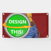 COOL! Banner - 1.6'x3' - Außenbanner mit Metallrah (Horizontal)