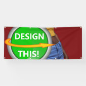 COOL! Banner - 2.5' x 6' - Außenbanner mit Metallr (Horizontal)
