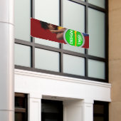 COOL! Banner - 2.5' x 8' - Außenbanner mit Metallr (Äußeres Gebäude)