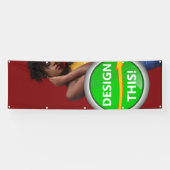 COOL! Banner - 2.5' x 8' - Außenbanner mit Metallr (Horizontal)