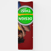 COOL! Banner - 2.5' x 8' - Außenbanner mit Metallr (Vertikal)